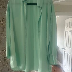 Zara Light Green Blouse
